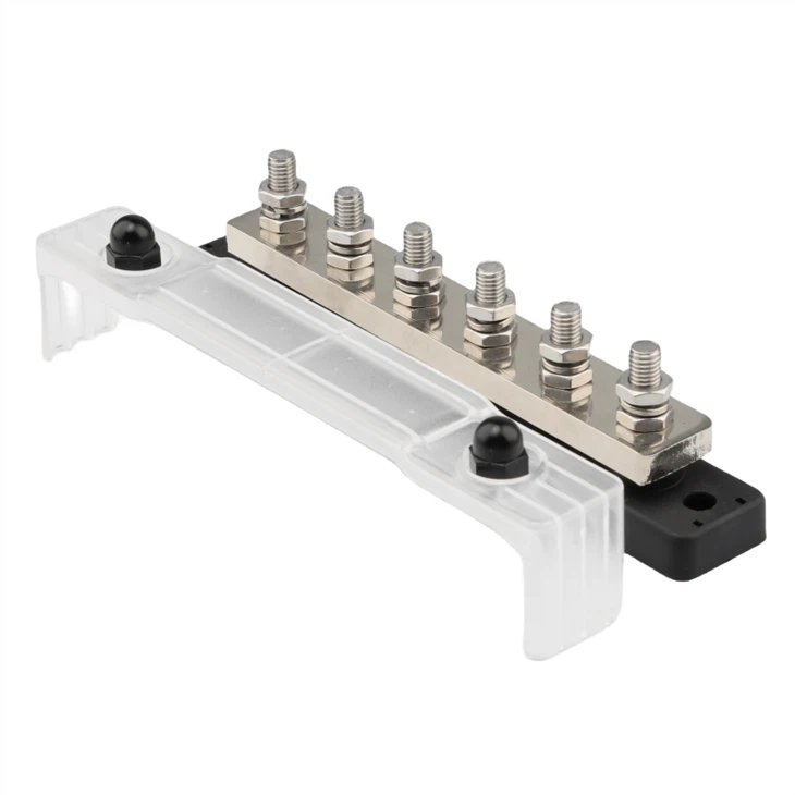 6 Studs Brass bus bar